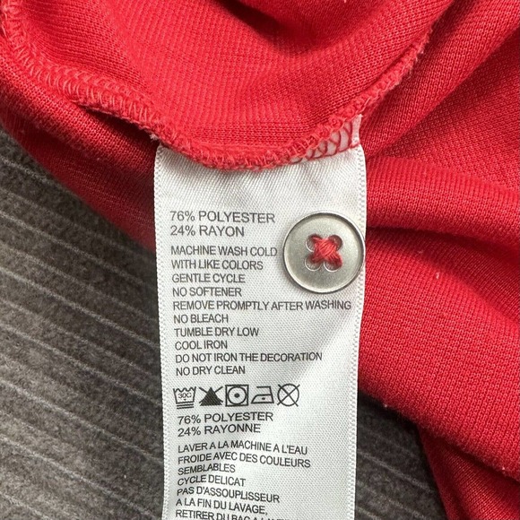 Tommy Bahama Polo Shirt Men Medium Red Polyester Short Sleeve Golf Golfing. - Picture 9 of 11